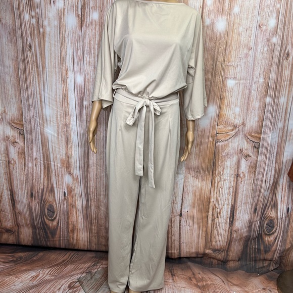 Pants & Jumpsuits Cream Dolman Sleeve Jumpsuit Poshmark